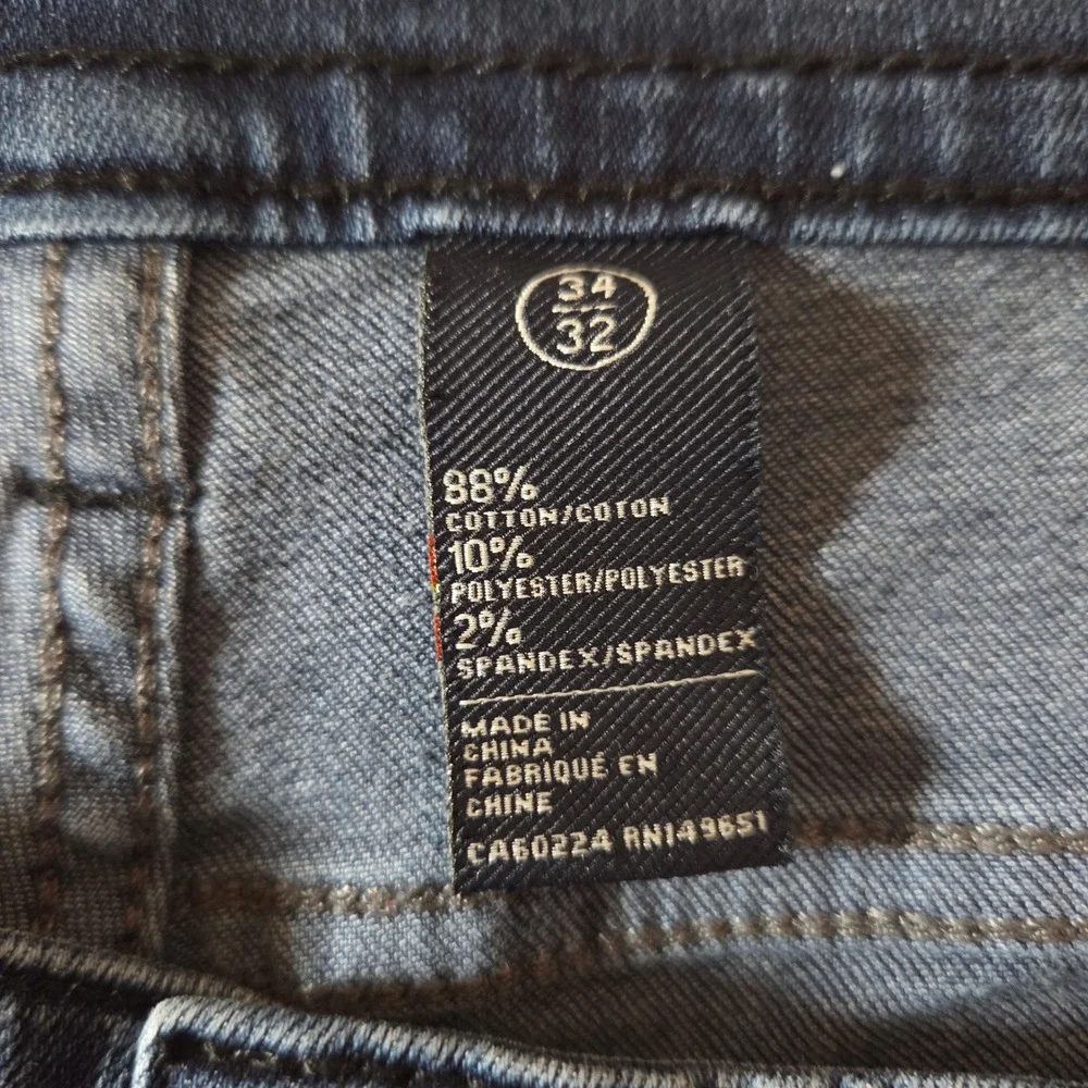 Buffalo David Bitton‎ Livefree Mens Blue Slim Straight Leg Denim Jeans 38x31
